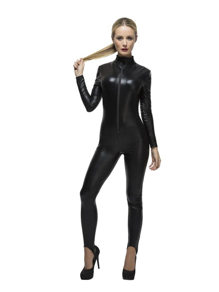 Miss Whiplash Catsuit - Black