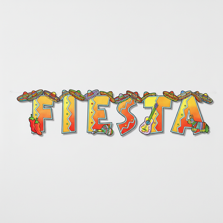Fiesta Letter Banner on Wall