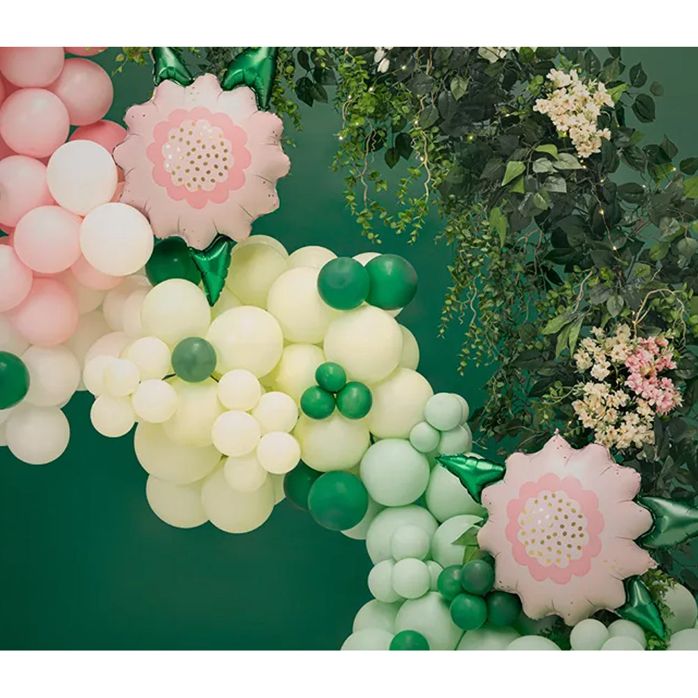 Pink Watercolour Flower Foil Balloon - 19"