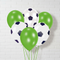 Football Balloons - Photorealistic - White Brick Wall
