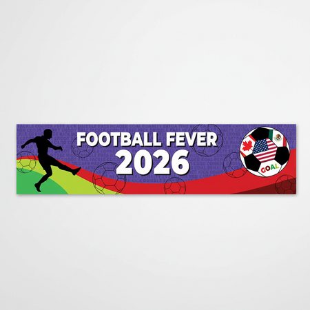 Football Fever 2026 Banner on Wall