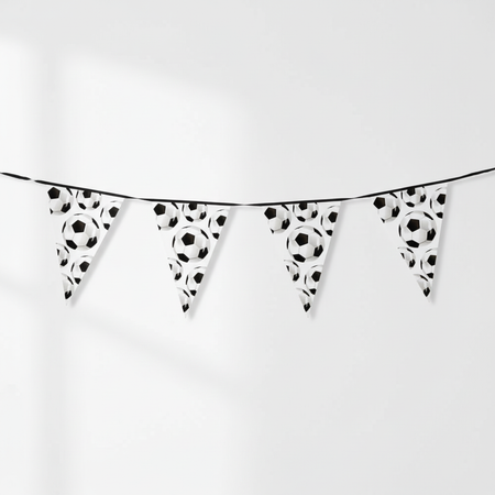 Football Print Bunting on Wall
