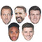 England Footballer Card Masks - Pack of 5