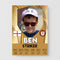 Football Trading Card Personalised Poster With Photo - A3
