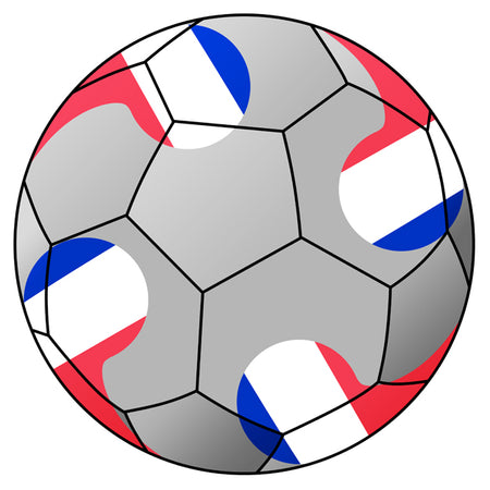 France Football Stickers - 5cm - Sheet of 15