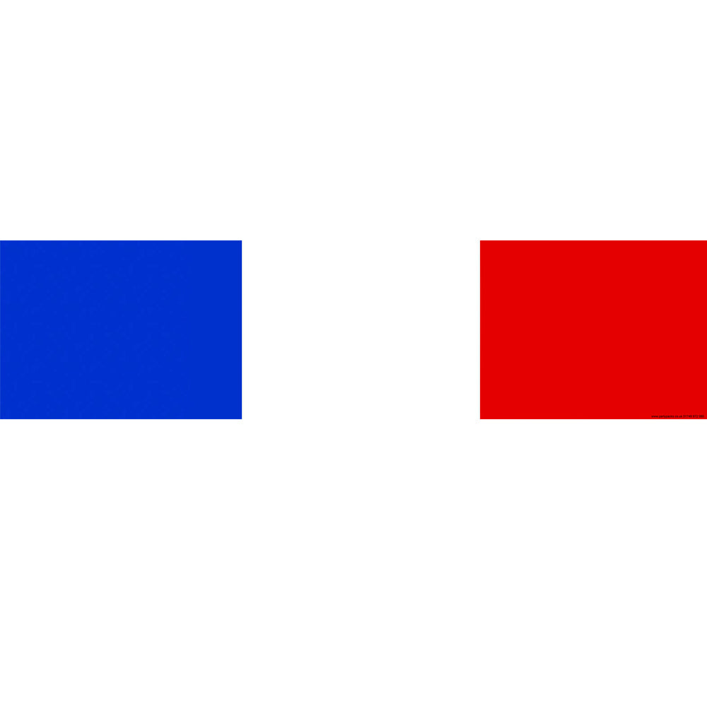 French Themed Flag Banner - 120 x 30cm