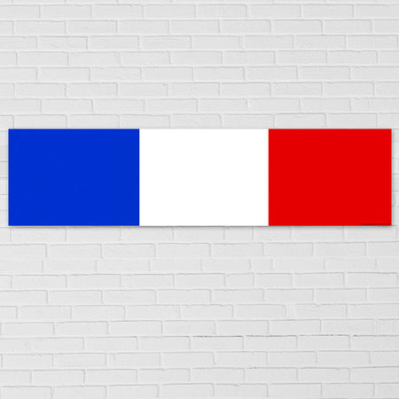 French Themed Flag Banner - 120 x 30cm