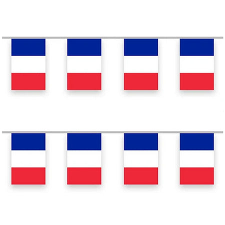 French Cloth Flag Bunting - 10m