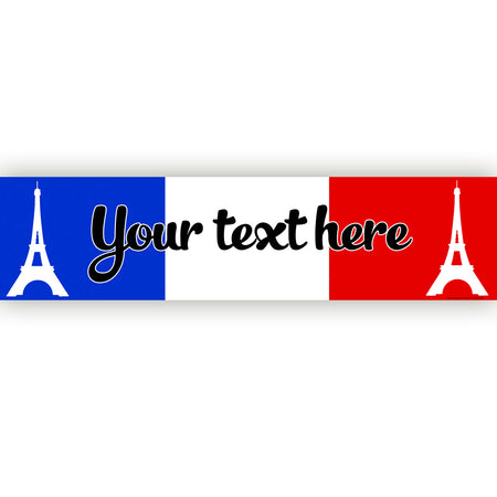 French Personalised Banner - 1.2m