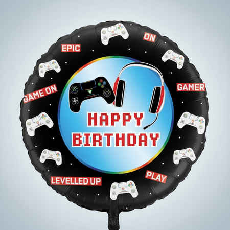 Gamer Balloon Light Background
