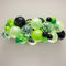 Gaming balloon garland with sharper detail against a neutral background with soft light and shade, in square format