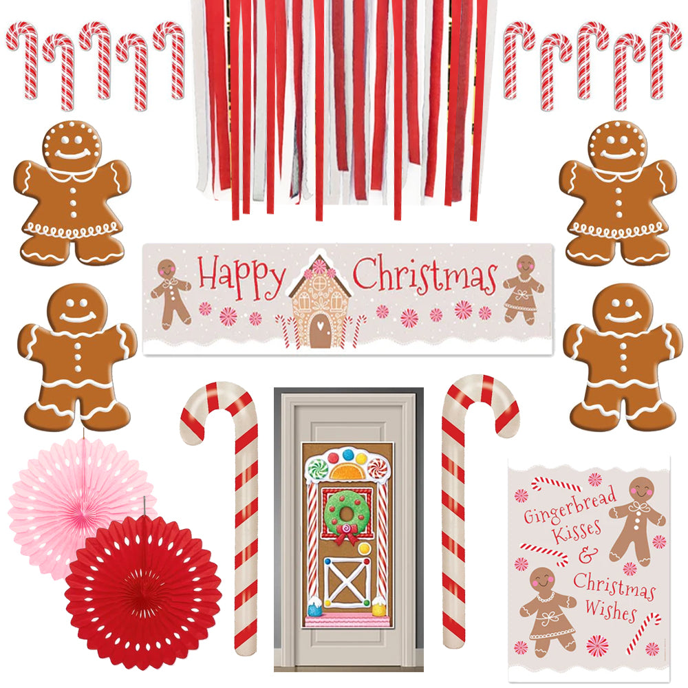 Gingerbread House Christmas Party Decoration Pack