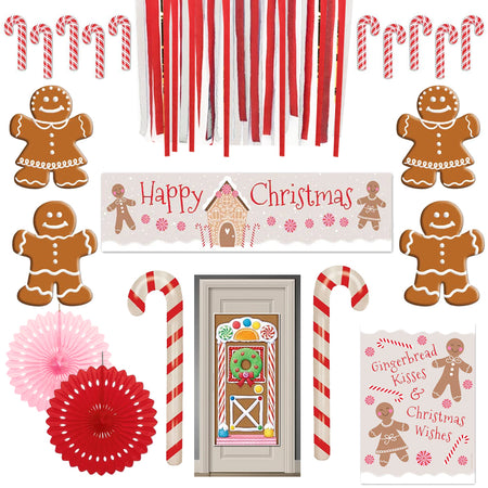 Gingerbread House Christmas Party Decoration Pack