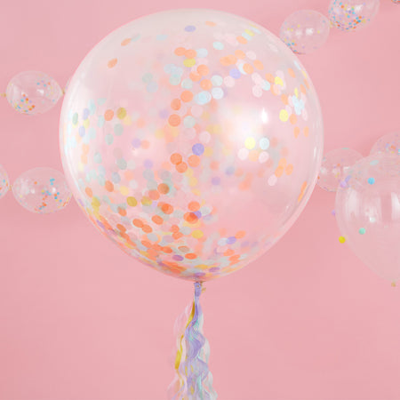 Giant Pastel Confetti Balloons - 36