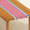 Gingham Table Runner - Clean Background Light Wood Floor