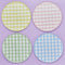 Pastel Gingham Paper Plates - 23cm - Pack of 8