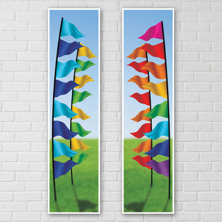 Music Festival Flags Portrait Wall & Door Banner Decorations - 1.2m - Pack of 2