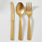 Gold Reusable Cutlery - Pack of 18