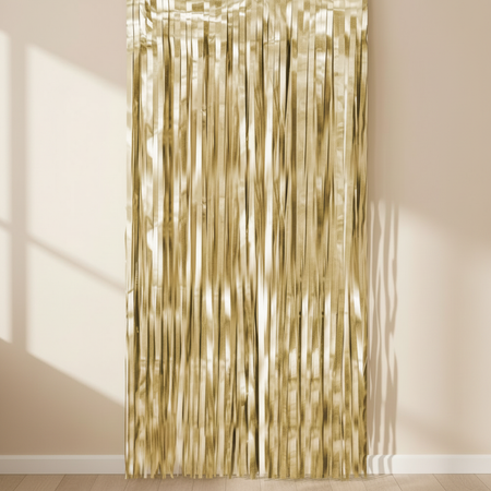 Gold Shimmer Curtain Extended Square