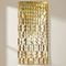 Gold Square Sequin Curtain on Wall