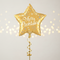 Gold Star Balloon - Light Realistic Background