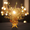 Gold Star Centrepiece on Black Tablecloth