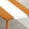 Gold star table runner with neutral wall and floor