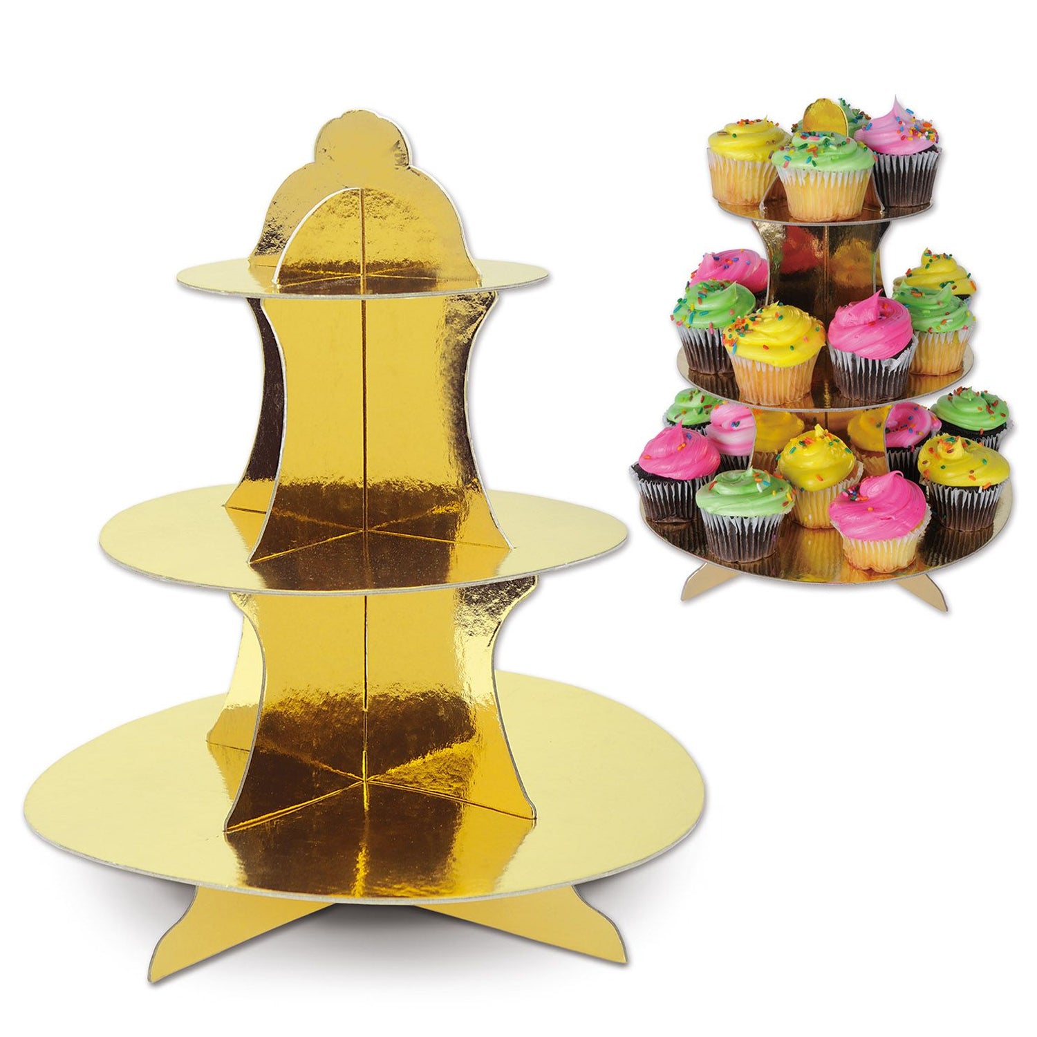 Metallic Gold Cupcake Stand