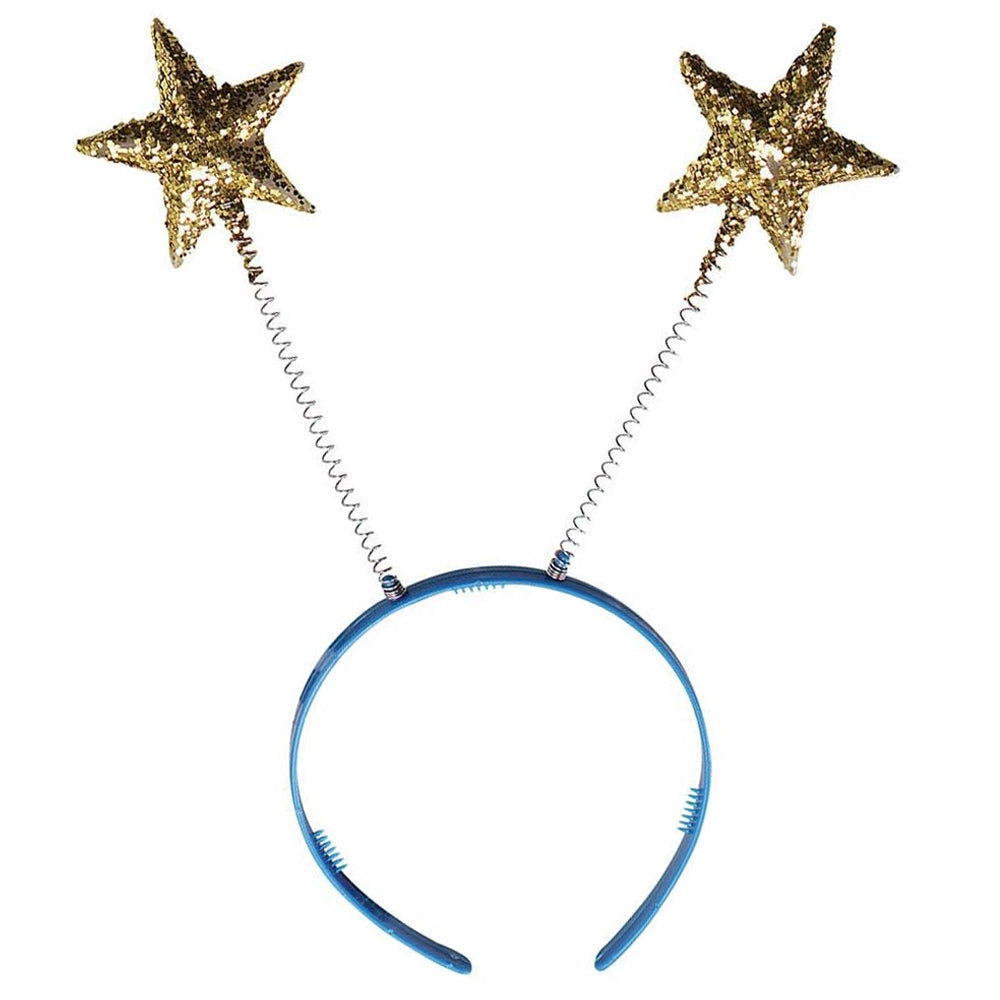 Gold Star Glitter Head Boppers