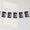 Gothic Girl Spiderweb Bunting on White Wall
