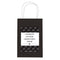 Black and White Graduation Personalised Paper Party Bags - Pack of 12