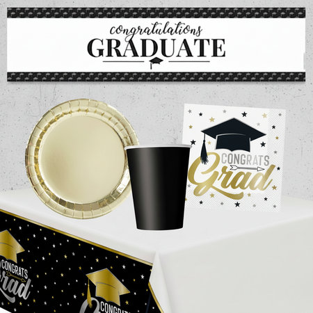 Graduation Party Pack Textured Grey Background
