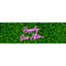 Personalised Green Foliage Neon Sign Paper Banner - 30cm x 120cm