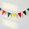 Reggae Green, Yellow, Red and Black Fabric Pennant Bunting - 24 Flags - 8m