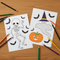 Halloween Colouring Sheets - Overhead Flat Lay with Pencils