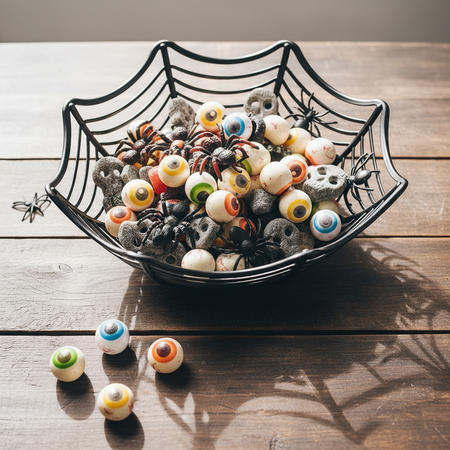 Halloween Spiderweb Food Bowl Lighter