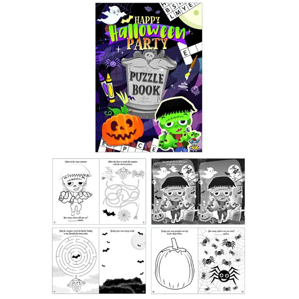 Halloween Puzzle Book - 16 Pages - 14.5cm - Each
