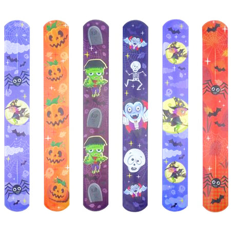 Halloween Snap Band Bracelets - Assorted Designs - Each