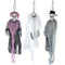 Hanging Ghost Skeleton Halloween Decoration Props - 3 Assorted Designs - 36cm - Each