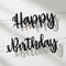 Happy Birthday Banner on White Wall