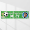 Happy Birthday Billy Football Banner No Pins