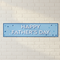 Happy Father's Day Banner - White Brick Wall Close Up