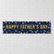 Happy Father's Day Banner - White Brick Wall Face On