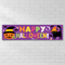 Happy Halloween Banner on White Brick Wall