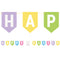 Happy Easter Card Flag Banner - 2.13m