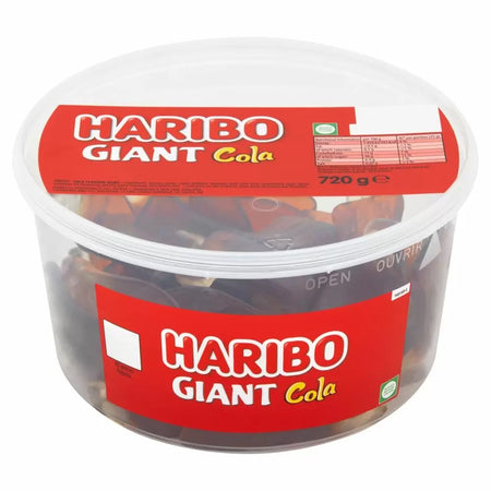 Haribo Giant Cola Bottles Tub - 720g