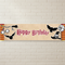 Harry Potter Happy Birthday Banner on Off-White Brick Wall