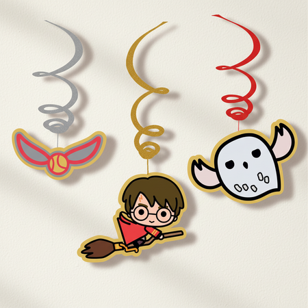 Harry Potter Swirl Decorations - Off White Wall