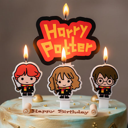 Harry Potter Cake Candles - 4 Pieces