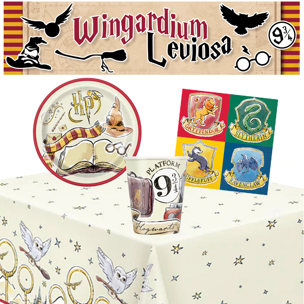 Harry Potter Tableware Pack for 8 with FREE Banner!